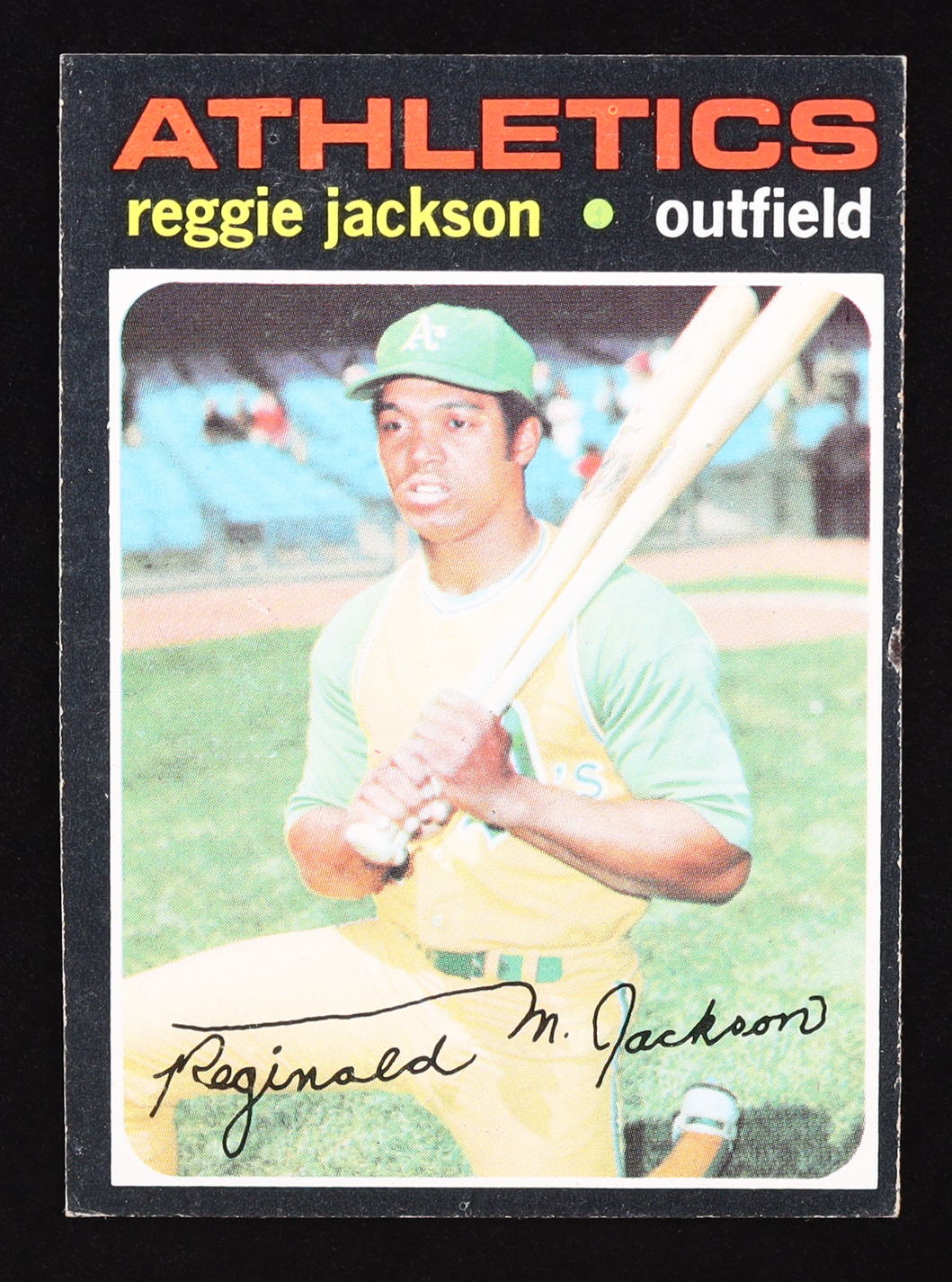 Reggie Jackson 1971 Topps #20 at PristineAuction.com Reggie Jackson 1971 Topps #20 at PristineAuction.com