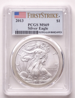 2013 American Silver Eagle $1 One Dollar Coin - First Strike (PCGS MS69) at PristineAuction.com