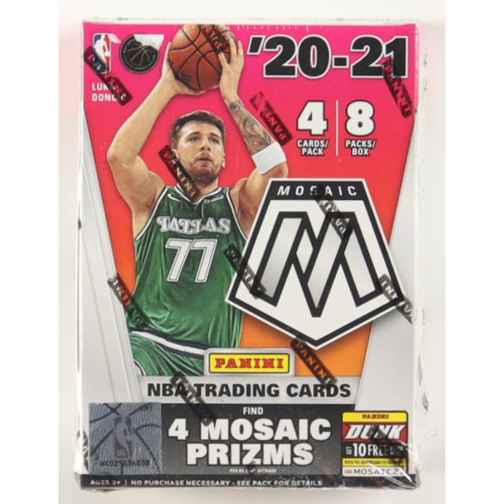 2020-21 Panini Mosaic Basketball Blaster Box With (8) Packs (Orange Fluorescent Prizms!) at PristineAuction.com