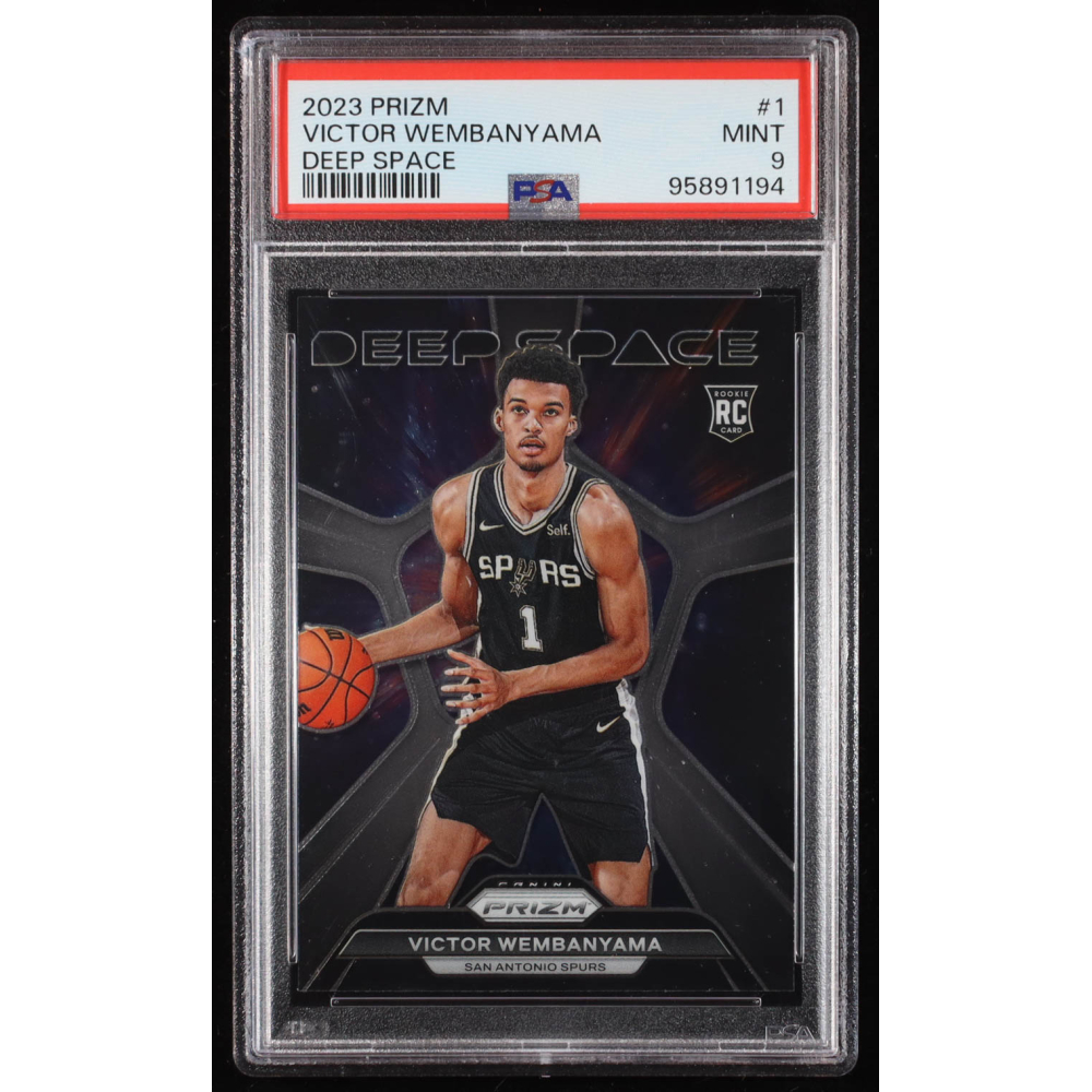 Victor Wembanyama 2023-24 Panini Prizm Deep Space #1 RC (PSA 9) at PristineAuction.com