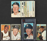 1964 Topps Giants Complete Trading Card Set With (60) Card Including Wayne Causey #45, Bob Clemente #11, Mickey Mantle #25, Willie Mays #51 (BVG) at PristineAuction.com