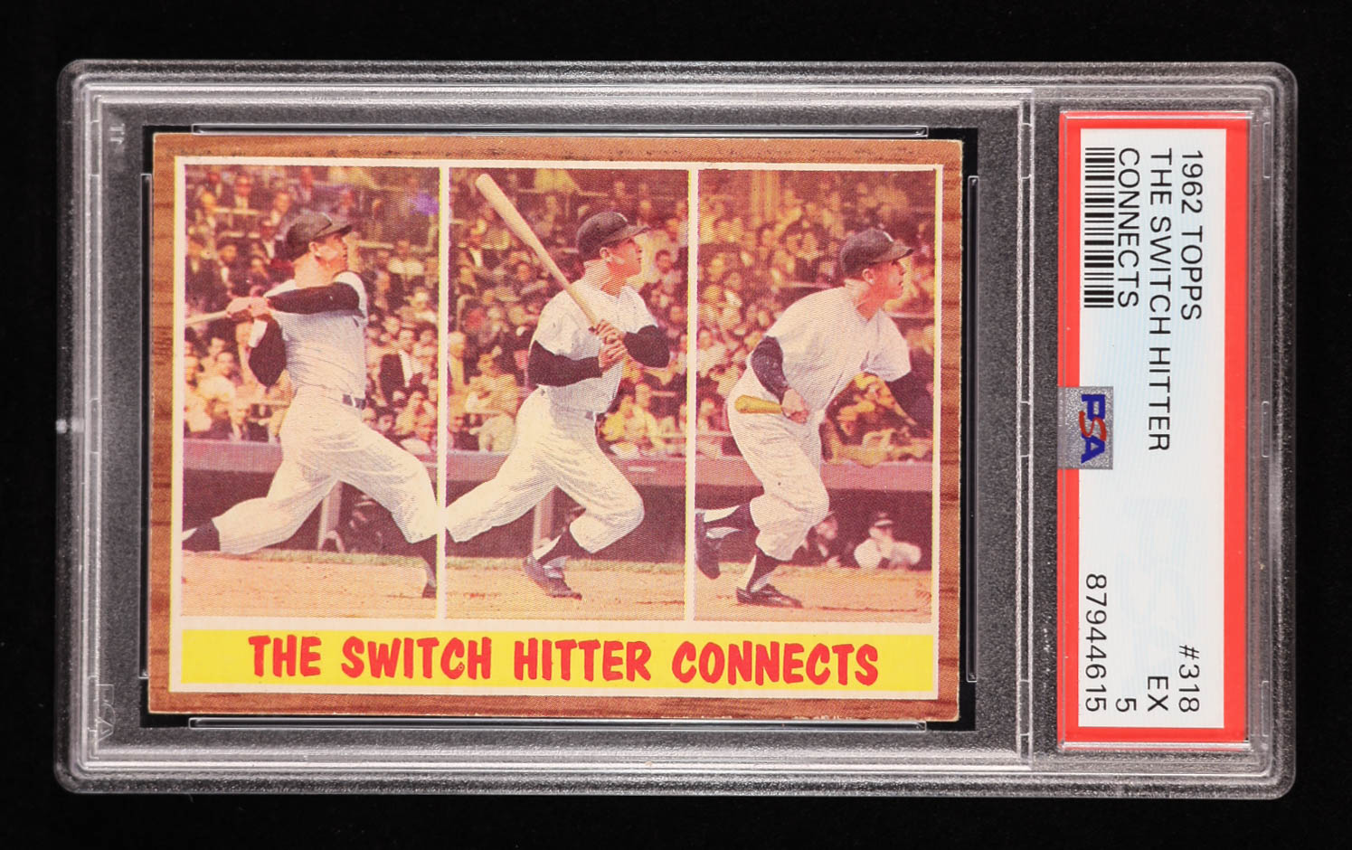 Mickey Mantle 1962 Topps #318 IA (PSA 5) at PristineAuction.com Mickey Mantle 1962 Topps #318 IA (PSA 5) at PristineAuction.com