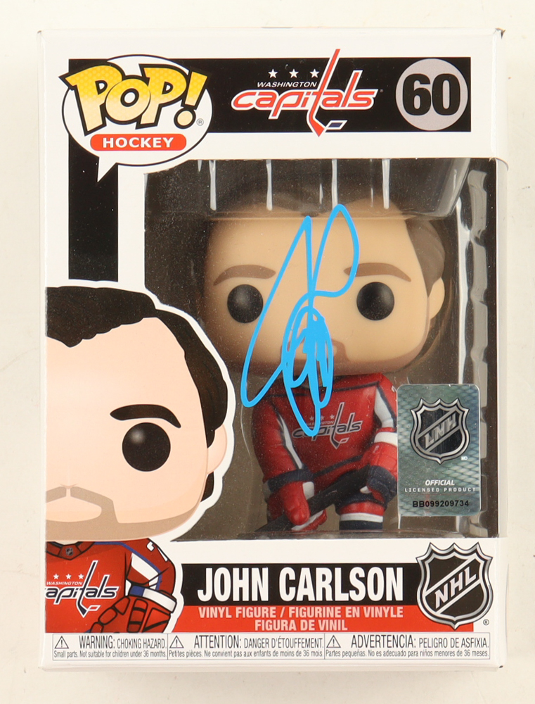 John Carlson Signed Capitals #60 Funko Pop! Vinyl Figure (Beckett) at PristineAuction.com John Carlson Signed Capitals #60 Funko Pop! Vinyl Figure (Beckett) at PristineAuction.com