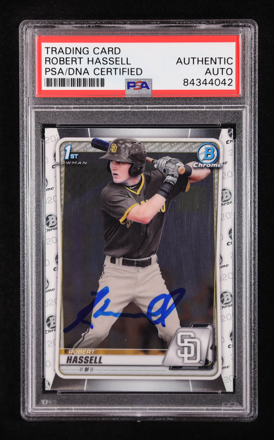 Robert Hassell Signed 2020 Bowman Chrome Draft #BD39 (PSA Authentic) at PristineAuction.com Robert Hassell Signed 2020 Bowman Chrome Draft #BD39 (PSA Authentic) at PristineAuction.com