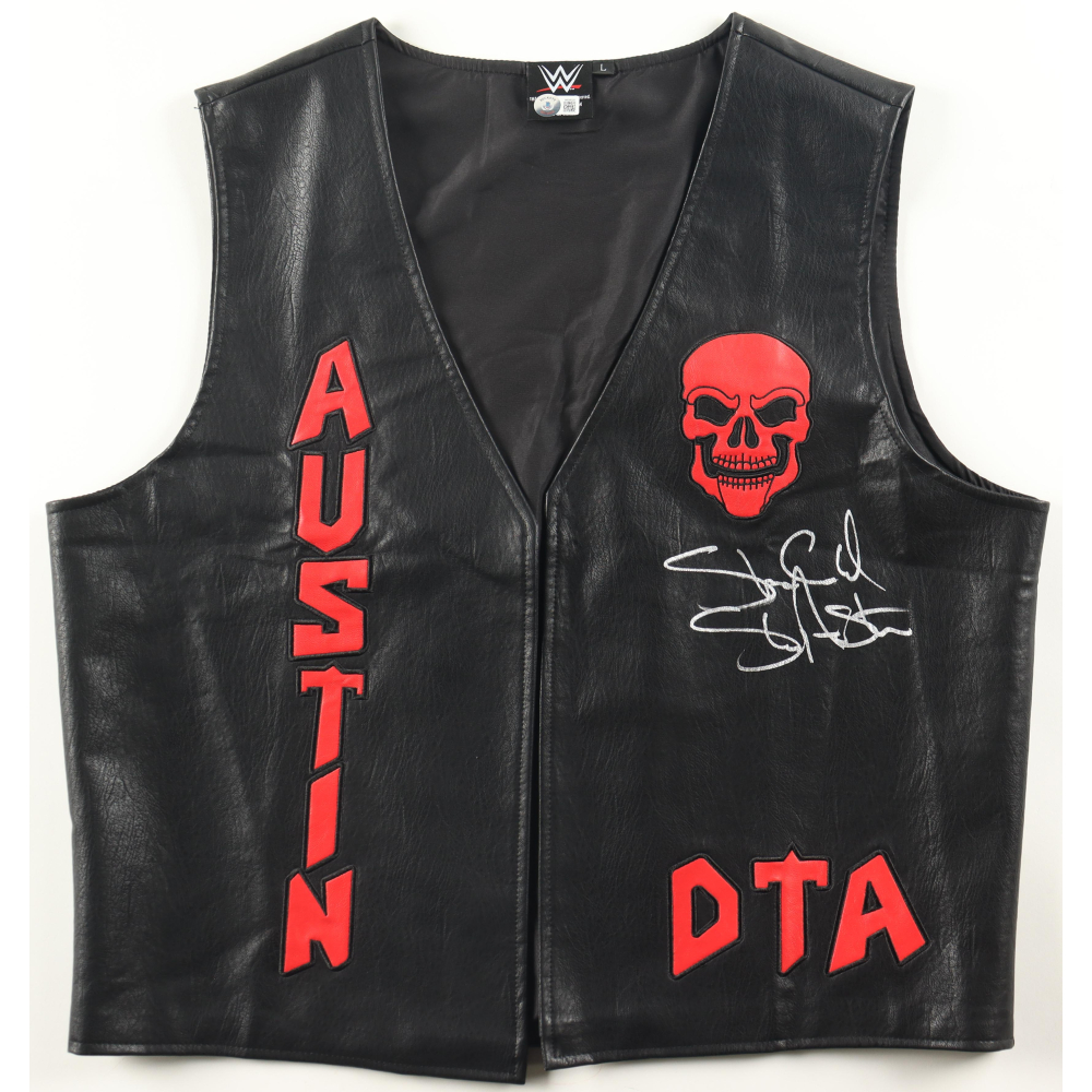 "Stone Cold" Steve Austin Signed WWF Vest (Beckett) at PristineAuction.com