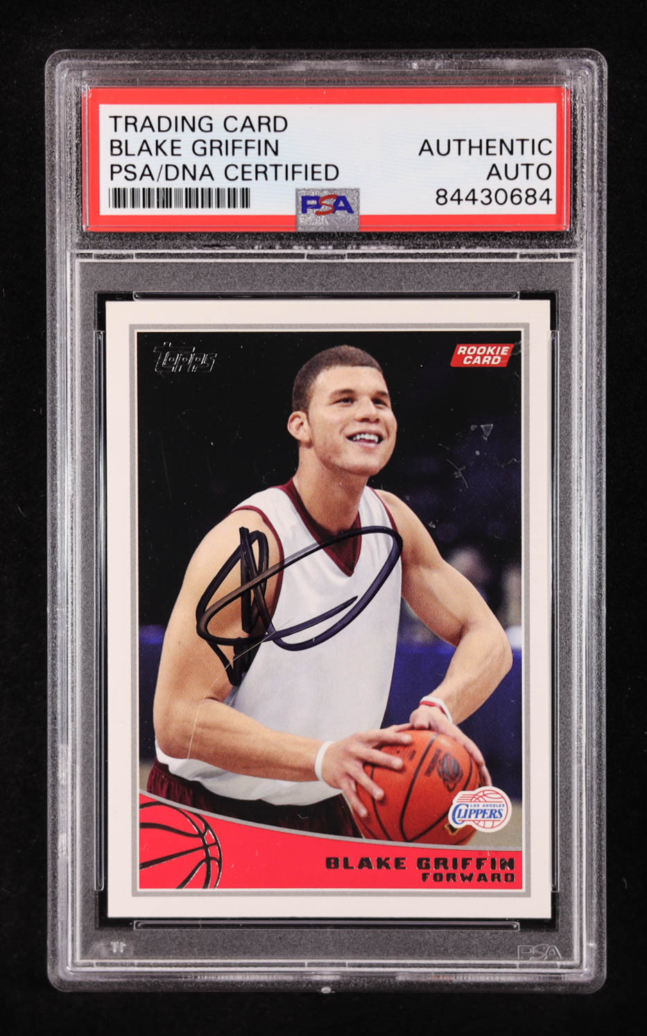 Blake Griffin Signed 2009-10 Topps #316 RC (PSA Authentic) at PristineAuction.com Blake Griffin Signed 2009-10 Topps #316 RC (PSA Authentic) at PristineAuction.com