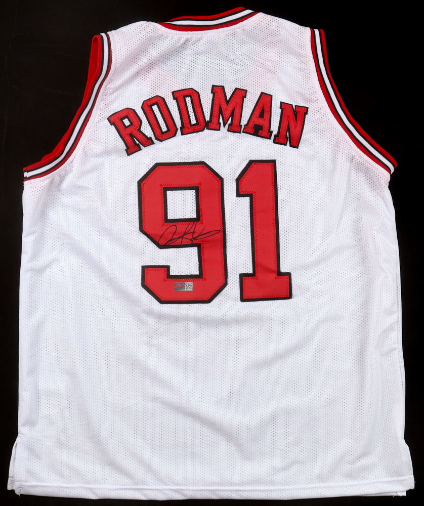 Dennis Rodman Signed Jersey (PIA) at PristineAuction.com Dennis Rodman Signed Jersey (PIA) at PristineAuction.com