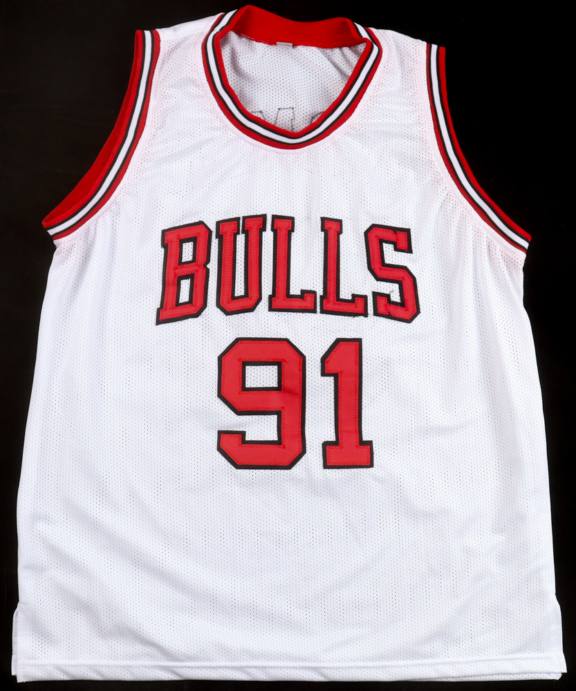 Dennis Rodman Signed Jersey (PIA) at PristineAuction.com Dennis Rodman Signed Jersey (PIA) at PristineAuction.com