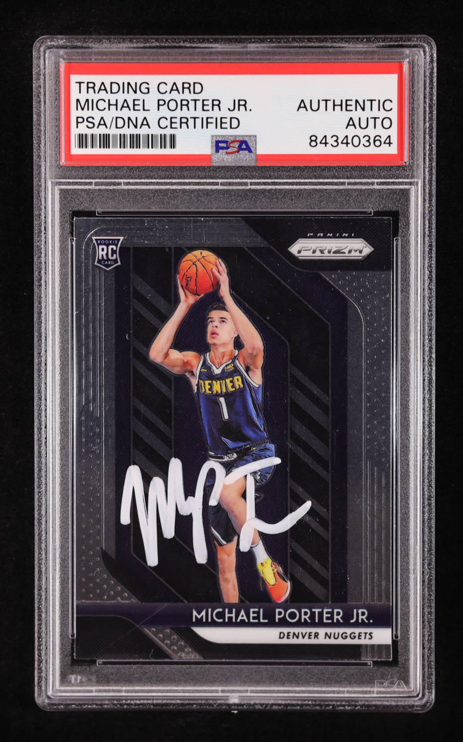 Michael Porter Jr. Signed 2018-19 Panini Prizm #32 RC (PSA Authentic) at PristineAuction.com Michael Porter Jr. Signed 2018-19 Panini Prizm #32 RC (PSA Authentic) at PristineAuction.com