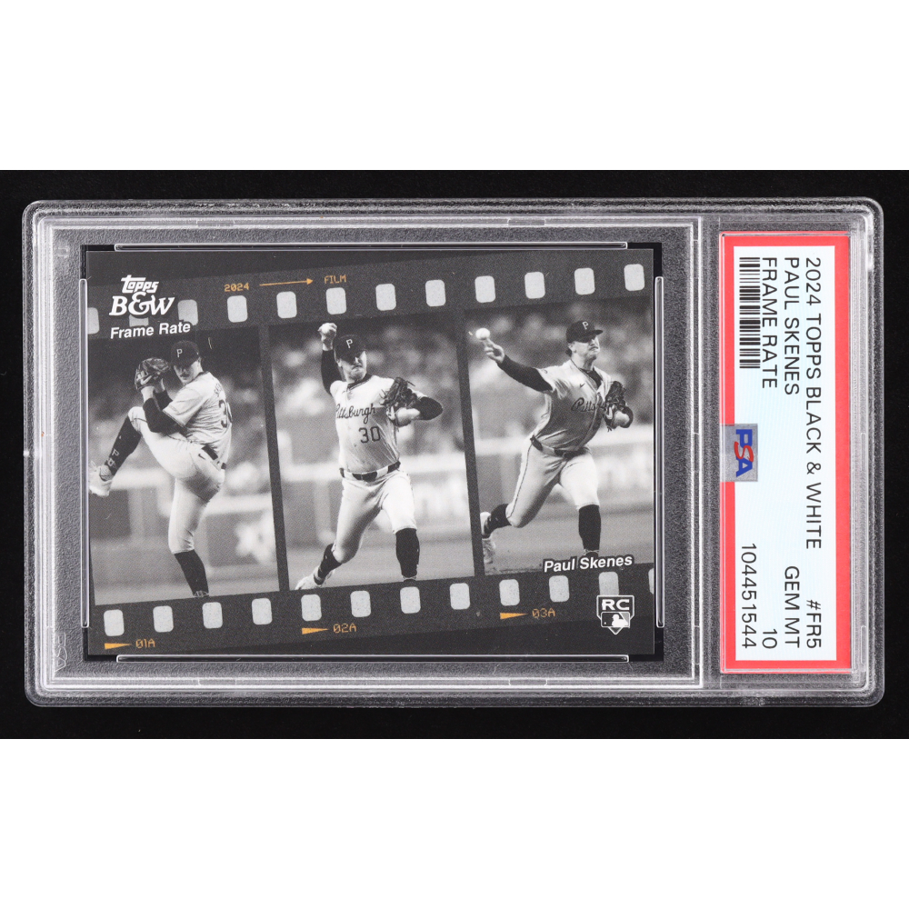 Paul Skenes 2024 Topps Black and White Frame Rate #FR5 RC (PSA 10) at PristineAuction.com