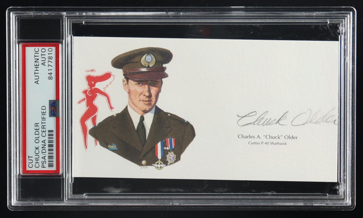 Charles Older Signed Cut with Portrait (PSA) at PristineAuction.com Charles Older Signed Cut with Portrait (PSA) at PristineAuction.com