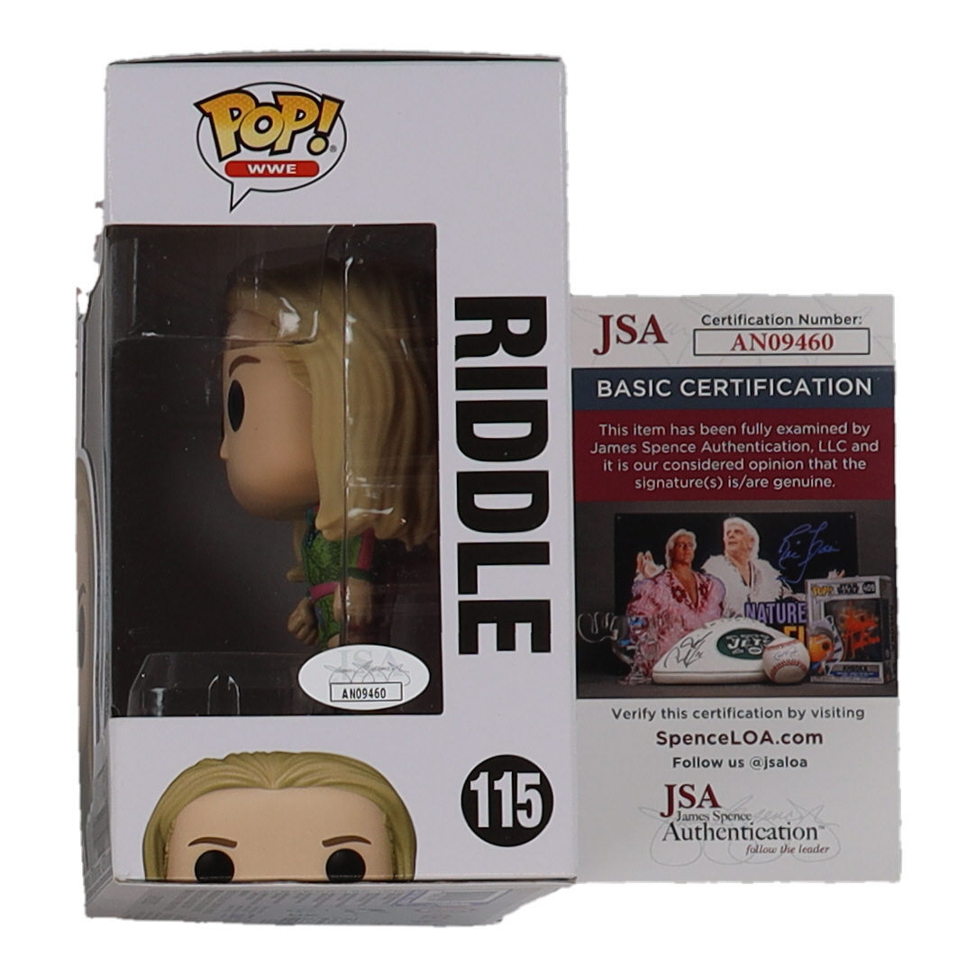 Matt Riddle Signed WWE #115 Funko Pop! Vinyl Figure (JSA) at PristineAuction.com Matt Riddle Signed WWE #115 Funko Pop! Vinyl Figure (JSA) at PristineAuction.com