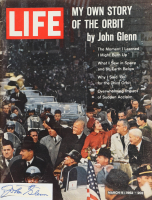 John Glenn Signed Cut with Magazine (Beckett) at PristineAuction.com
