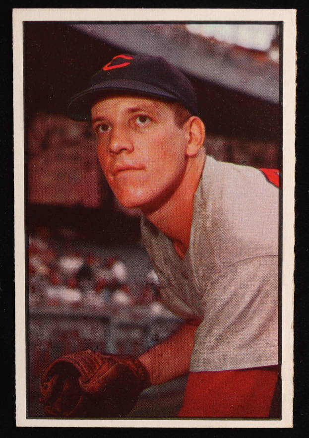 Joe Nuxhall 1953 Bowman Color #90 at PristineAuction.com Joe Nuxhall 1953 Bowman Color #90 at PristineAuction.com