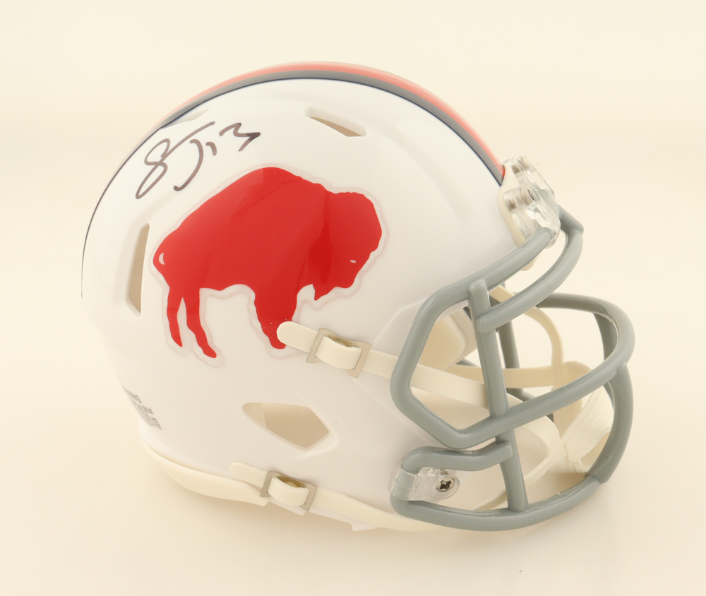 Stevie Johnson Signed Bills Speed Mini Helmet (TSE) at PristineAuction.com Stevie Johnson Signed Bills Speed Mini Helmet (TSE) at PristineAuction.com