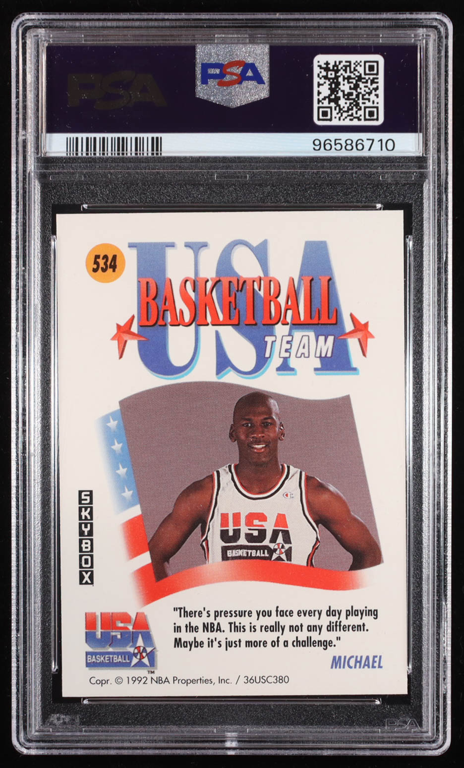Michael Jordan 1991-92 SkyBox #534 (PSA 10) at PristineAuction.com Michael Jordan 1991-92 SkyBox #534 (PSA 10) at PristineAuction.com