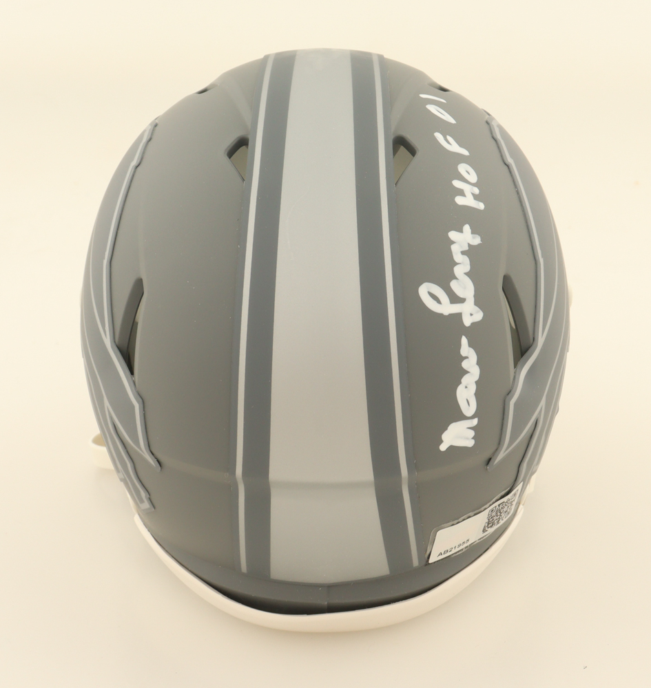 Marv Levy Signed Bills Slate Alternate Speed Mini Helmet Inscribed "HOF '01" (TSE) at PristineAuction.com Marv Levy Signed Bills Slate Alternate Speed Mini Helmet Inscribed "HOF '01" (TSE) at PristineAuction.com