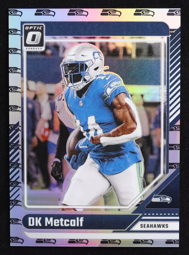 D.K. Metcalf 2024 Donruss Optic Team Logo #181 #31/32 at PristineAuction.com D.K. Metcalf 2024 Donruss Optic Team Logo #181 #31/32 at PristineAuction.com