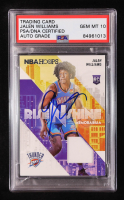 Jalen Williams Signed 2022-23 Hoops Rise N Shine Memorabilia #21 RC (PSA 10) at PristineAuction.com