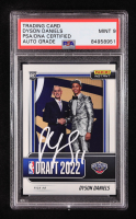 Dyson Daniels Signed 2022-23 Panini Instant Draft Night #DN8 RC (PSA 9) at PristineAuction.com