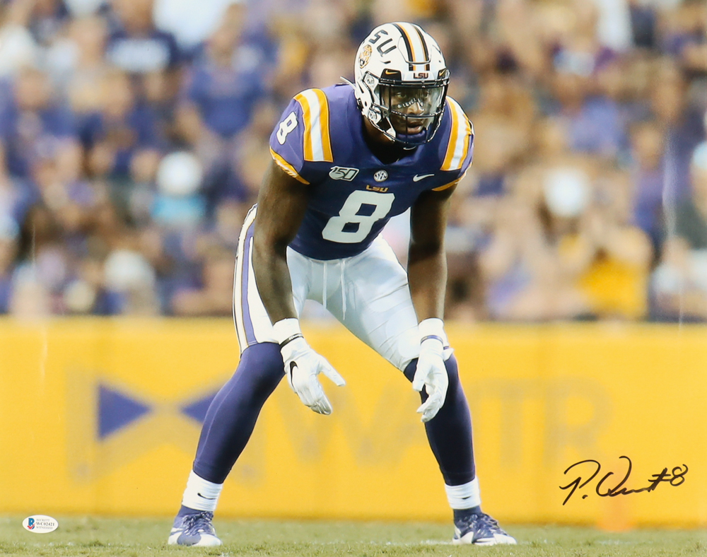 Patrick Queen Signed LSU Tigers 16x20 Photo (Beckett) at PristineAuction.com Patrick Queen Signed LSU Tigers 16x20 Photo (Beckett) at PristineAuction.com