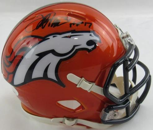 Terrell Davis Signed Broncos Flash Alternate Speed Mini Helmet Inscribed "HOF 17" (JSA) at PristineAuction.com Terrell Davis Signed Broncos Flash Alternate Speed Mini Helmet Inscribed "HOF 17" (JSA) at PristineAuction.com