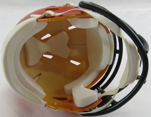 Terrell Davis Signed Broncos Flash Alternate Speed Mini Helmet Inscribed "HOF 17" (JSA) at PristineAuction.com Terrell Davis Signed Broncos Flash Alternate Speed Mini Helmet Inscribed "HOF 17" (JSA) at PristineAuction.com