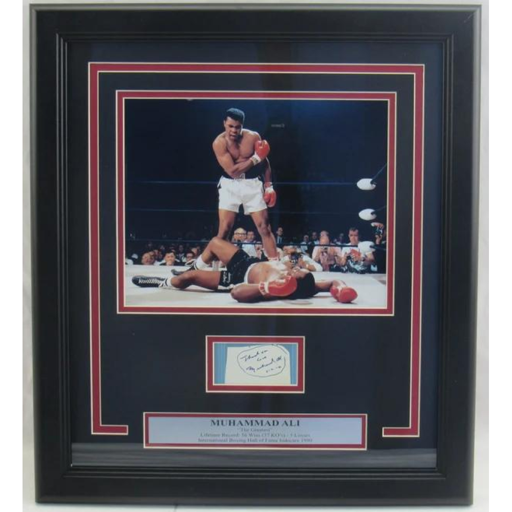 Muhammad Ali Signed Custom Framed Cut Display (JSA) | Pristine Auction