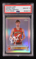 Gradey Dick Signed 2022 Topps Chrome McDonald's All American Refractors #64 (PSA 10) at PristineAuction.com