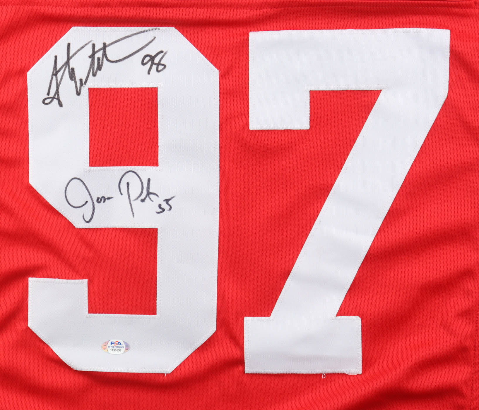 Jason Peters & Grant Wistrom Signed Jersey (PSA) at PristineAuction.com Jason Peters & Grant Wistrom Signed Jersey (PSA) at PristineAuction.com
