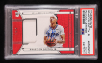 Brandon Boston Jr. Signed 2022 Panini National Treasures Rookie Materials #RMR-BBJ #37/99 RC (PSA Authentic) at PristineAuction.com