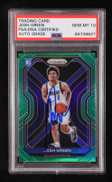 Josh Green Signed 2020-21 Panini Prizm Prizms Green #274 RC (PSA 10) at PristineAuction.com