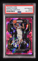 Bones Hyland Signed 2021-22 Panini Prizm Pink Ice #302 RC (PSA Authentic) at PristineAuction.com