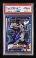 Jordan Lawlar Signed 2021 Bowman Chrome Draft Sapphire #BDC194 (PSA Authentic) at PristineAuction.com