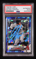 Jordan Lawlar Signed 2021 Bowman Chrome Draft Sapphire #BDC194 (PSA Authentic) at PristineAuction.com