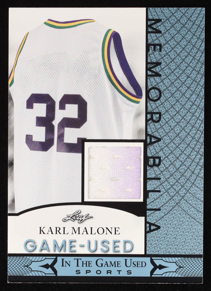 Karl Malone 2024 Leaf In The Game Used Memorabilia #GUM76 at PristineAuction.com Karl Malone 2024 Leaf In The Game Used Memorabilia #GUM76 at PristineAuction.com
