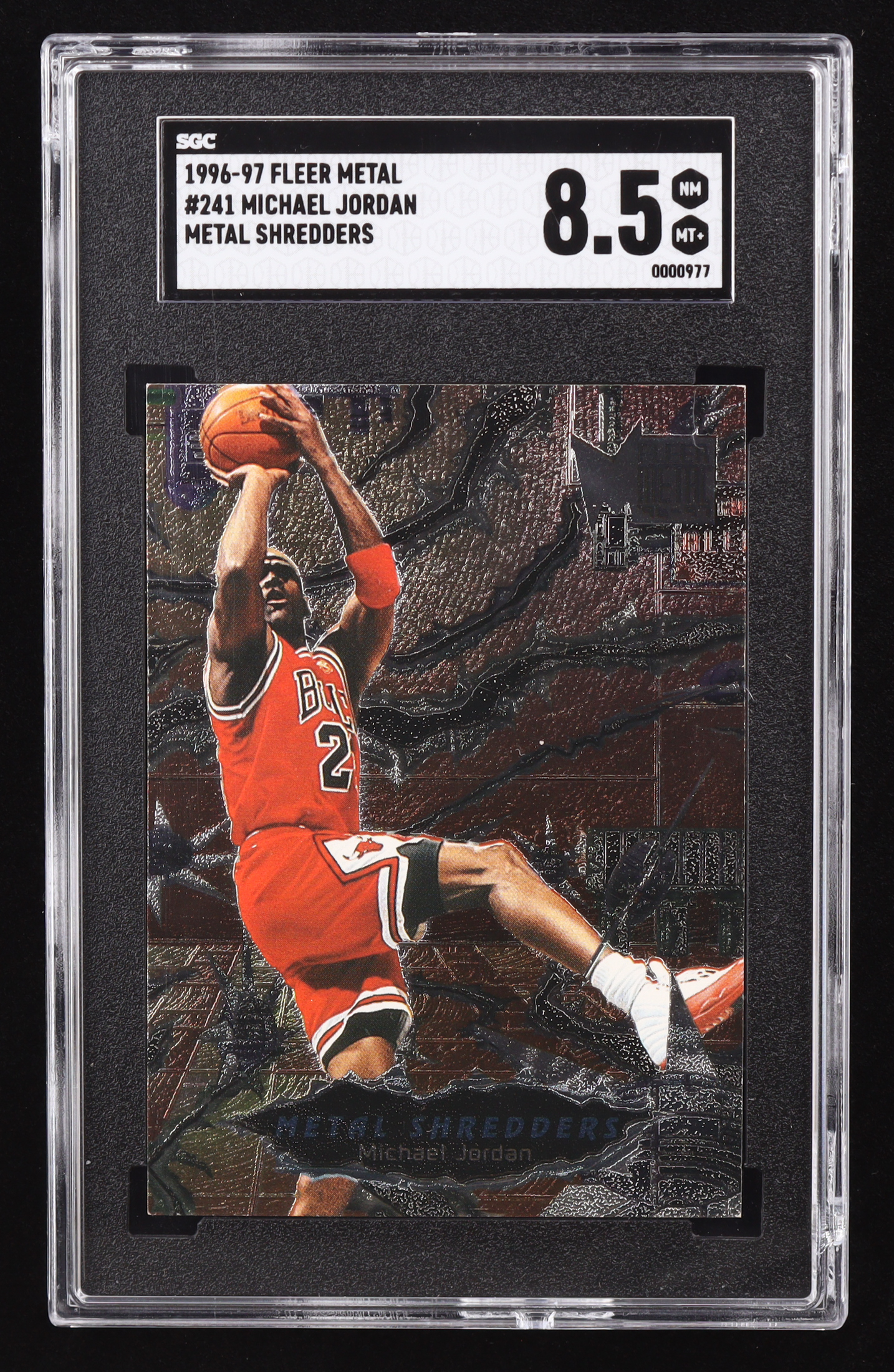 Michael Jordan 1996-97 Metal #241 MS (SGC 8.5) at PristineAuction.com Michael Jordan 1996-97 Metal #241 MS (SGC 8.5) at PristineAuction.com