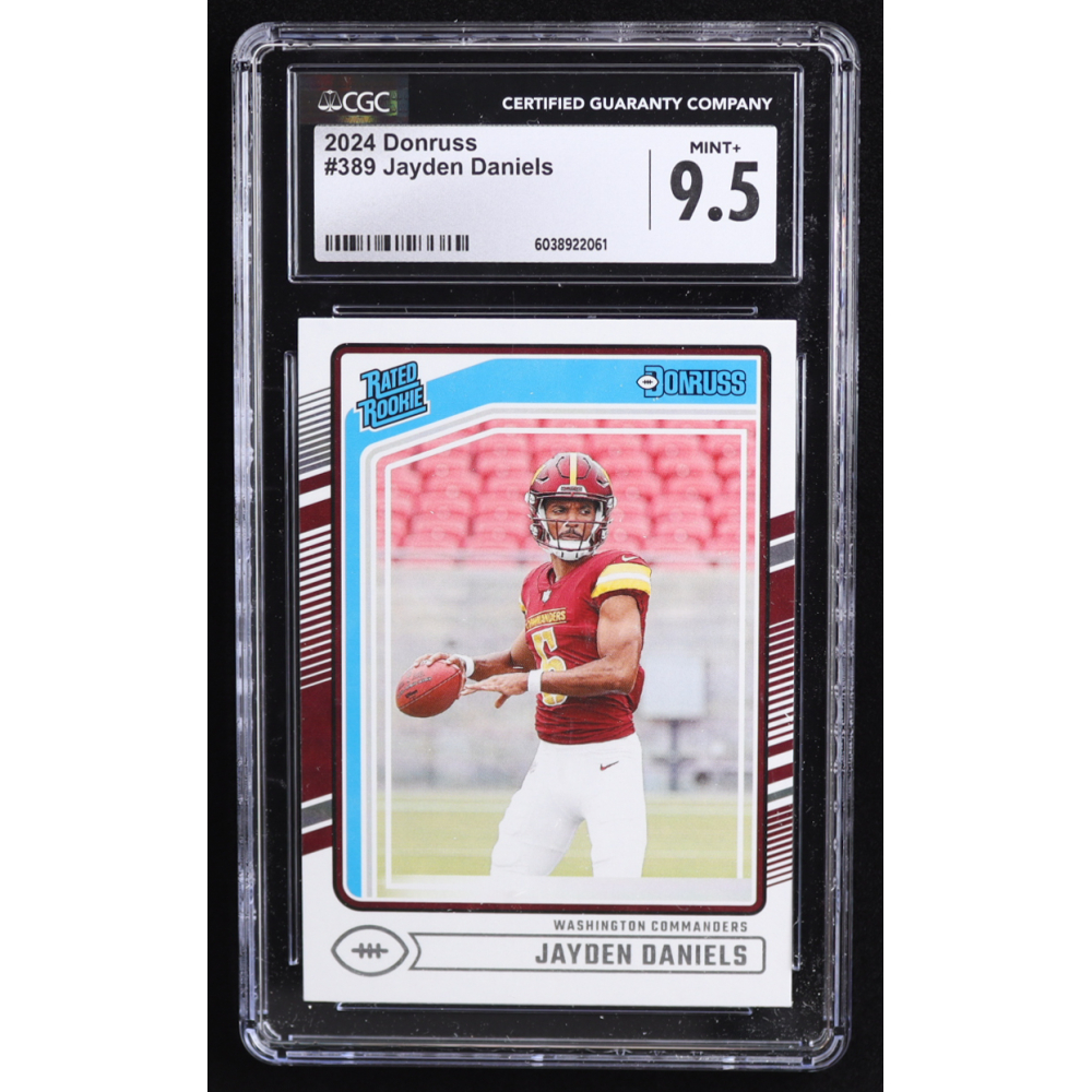 Jayden Daniels 2024 Donruss #389 RR RC (CGC 9.5) at PristineAuction.com