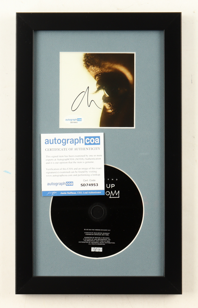 Signed Insert Cd The Weeknd Signed