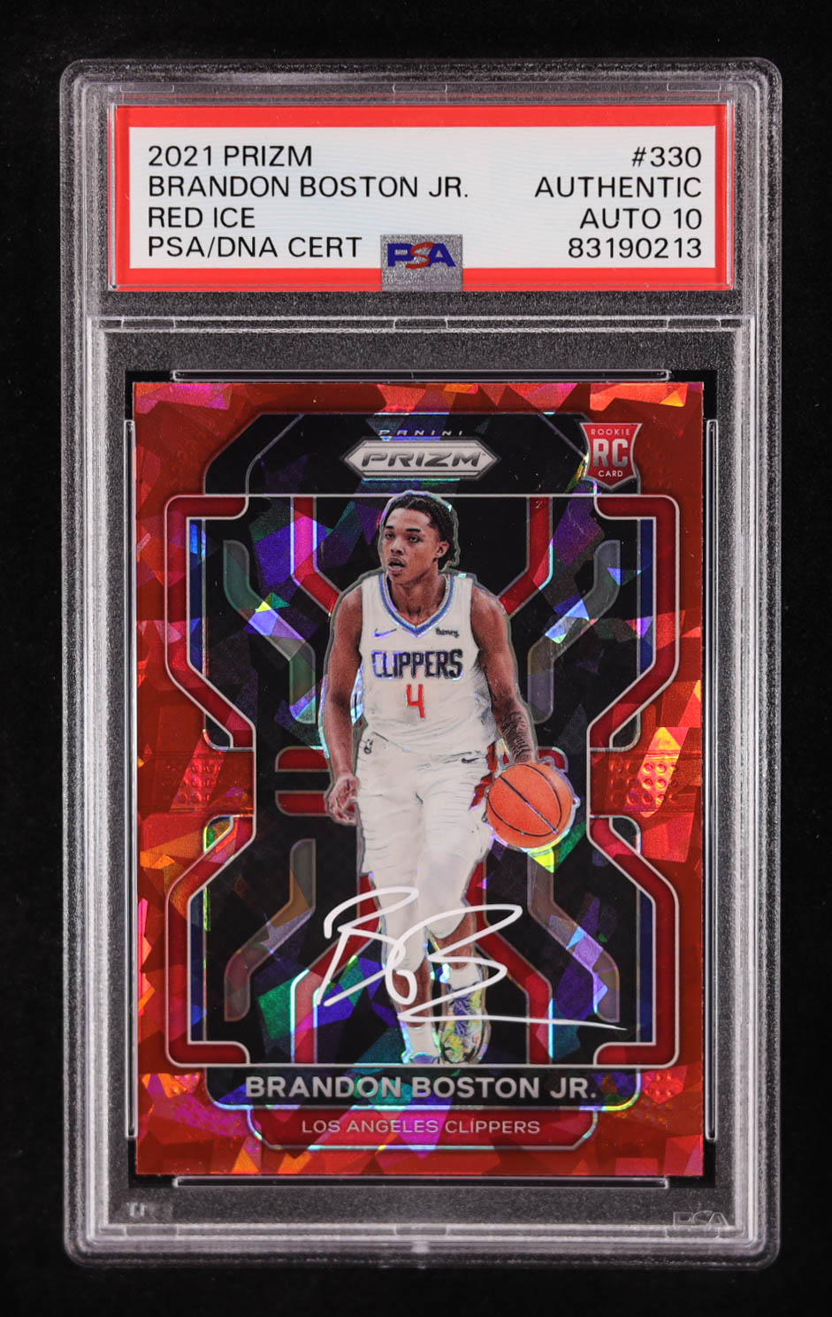 2021-22 BRANDON BOSTON JR. RPA 99枚限定 Brandon Boston Jr. Signed 2021-22 Panini Prizm Prizms Red