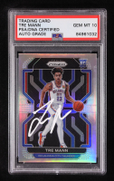 Tre Mann Signed 2021-22 Panini Prizm Prizms Silver #274 RC (PSA 10) at PristineAuction.com