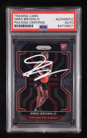 Greg Brown III Signed 2021-22 Panini Prizm #291 RC (PSA Authentic) at PristineAuction.com