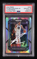Patrick Baldwin Jr Signed 2022-23 Panini Prizm Prizms Hyper #242 RC (PSA 10) at PristineAuction.com
