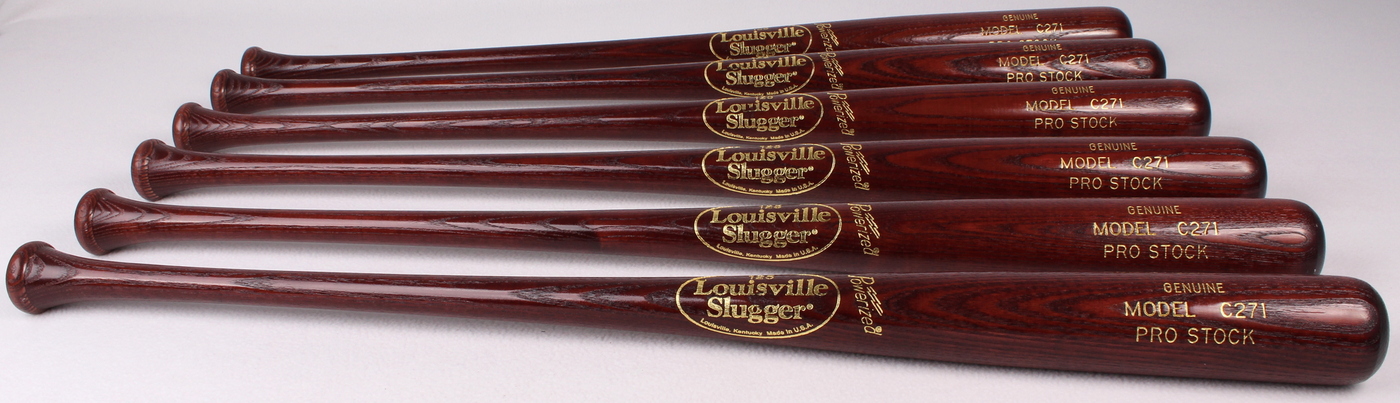 Lot of (6) New Louisville Slugger Genuine Pro Stock Baseball Bats (Model C271) at PristineAuction.com Lot of (6) New Louisville Slugger Genuine Pro Stock Baseball Bats (Model C271) at PristineAuction.com