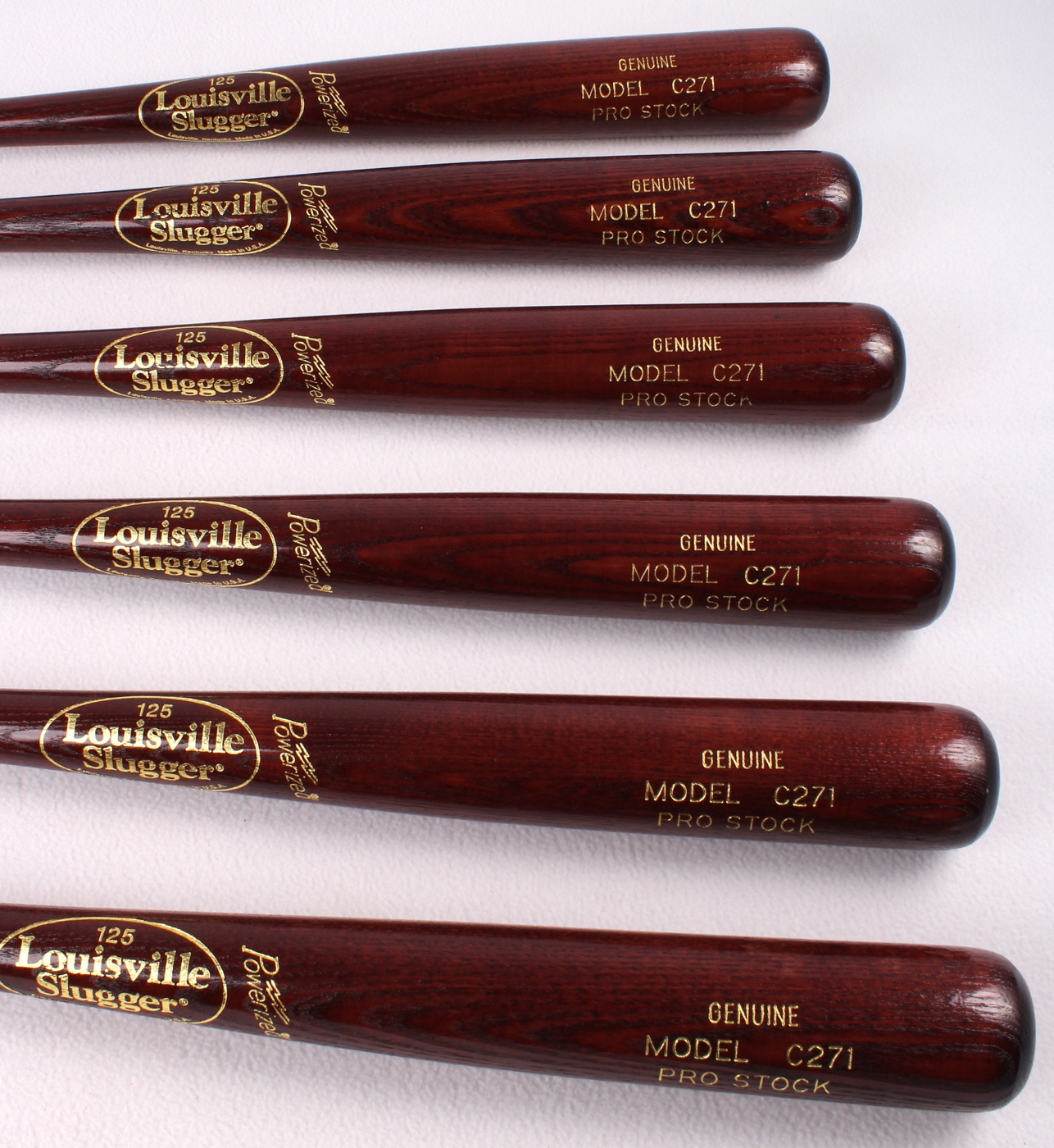 Lot of (6) New Louisville Slugger Genuine Pro Stock Baseball Bats (Model C271) at PristineAuction.com Lot of (6) New Louisville Slugger Genuine Pro Stock Baseball Bats (Model C271) at PristineAuction.com