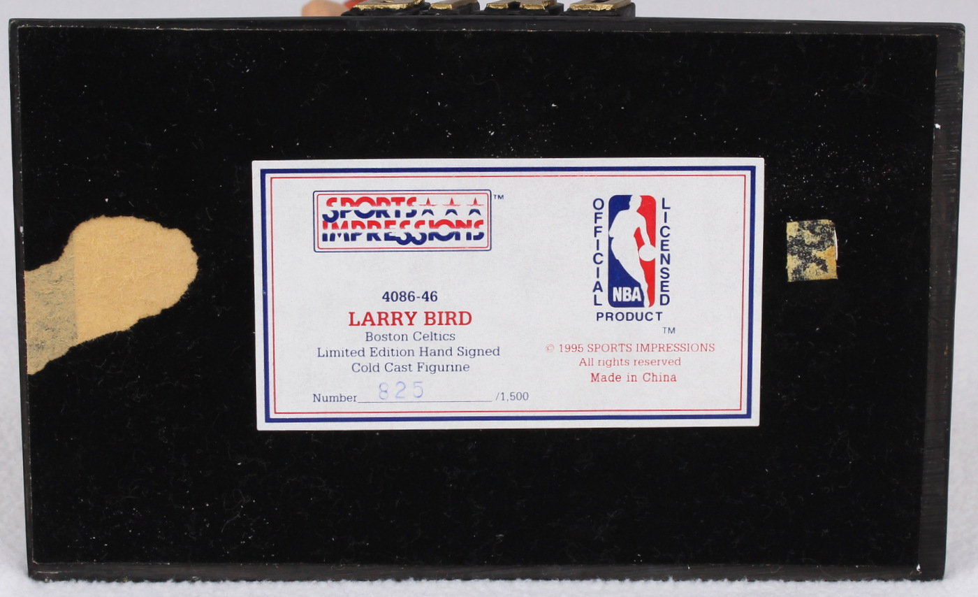 Larry Bird Signed LE Celtics Sports Impressions Figurine (Sports Impressions COA) at PristineAuction.com Larry Bird Signed LE Celtics Sports Impressions Figurine (Sports Impressions COA) at PristineAuction.com