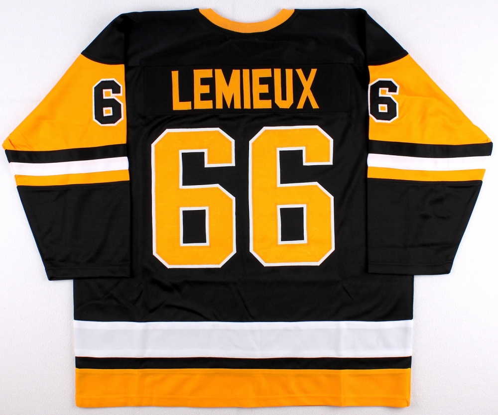 Mario Lemieux Penguins OnField Style Custom Stitched Jersey (Size XL