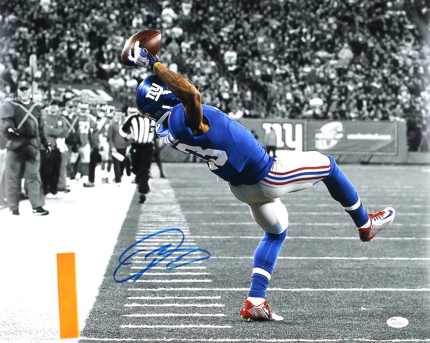 Odell Beckham Jr. Giants Signed "The Catch" 16x20 Photo (JSA COA) at PristineAuction.com Odell Beckham Jr. Giants Signed "The Catch" 16x20 Photo (JSA COA) at PristineAuction.com