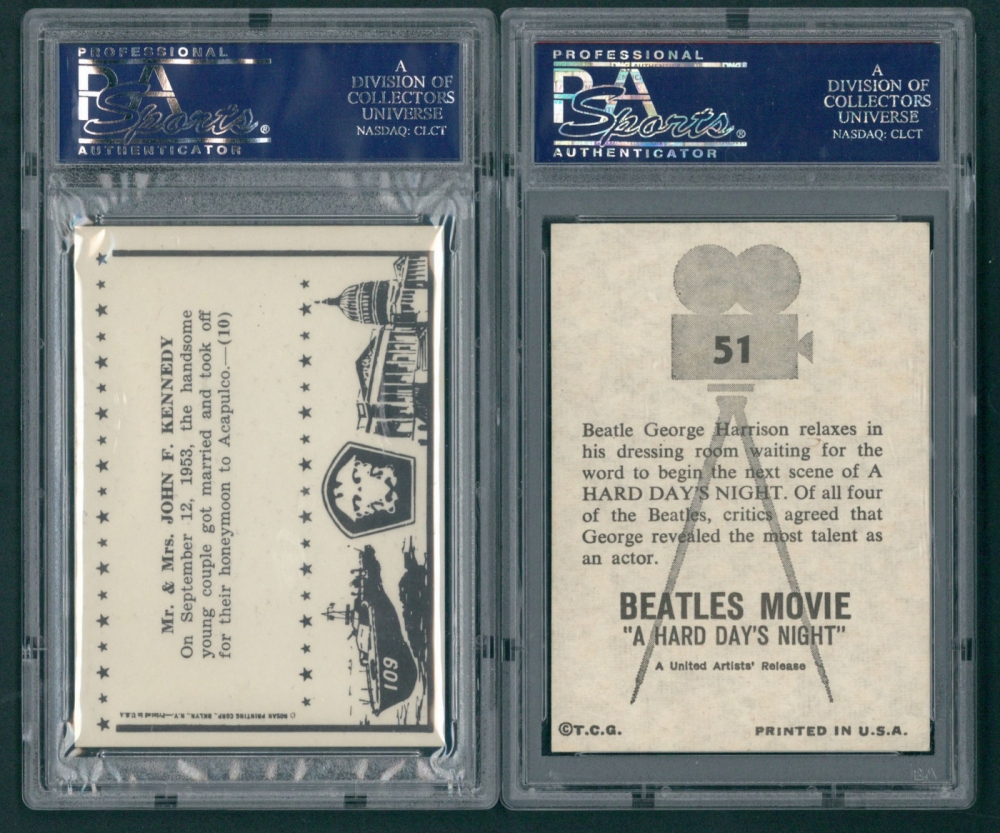 Trading card grading system