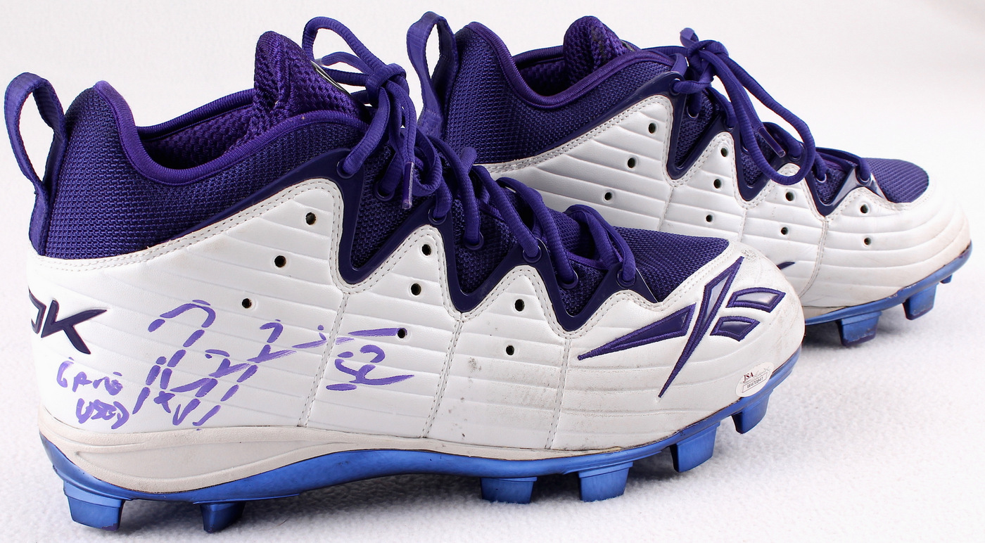 Pair of (2) Ray Lewis Signed RDX Game-Used Nike Cleats (JSA COA) at PristineAuction.com Pair of (2) Ray Lewis Signed RDX Game-Used Nike Cleats (JSA COA) at PristineAuction.com